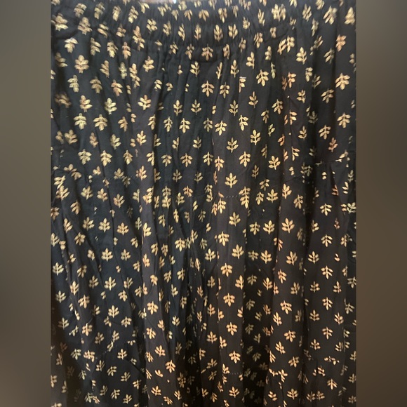 Jaipuri black block printed skirt - Picture 2 of 5